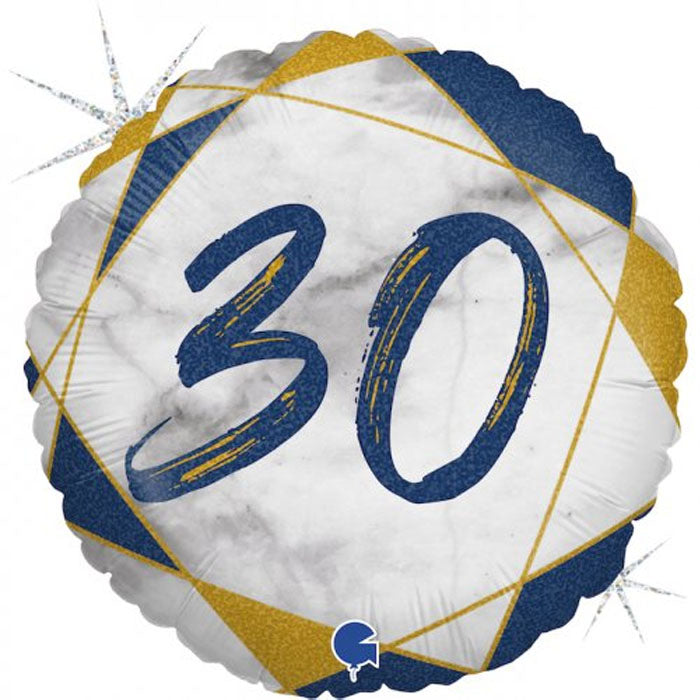 Blue Marble Milestone Birthday Foil | The French Kitchen Castle Hill