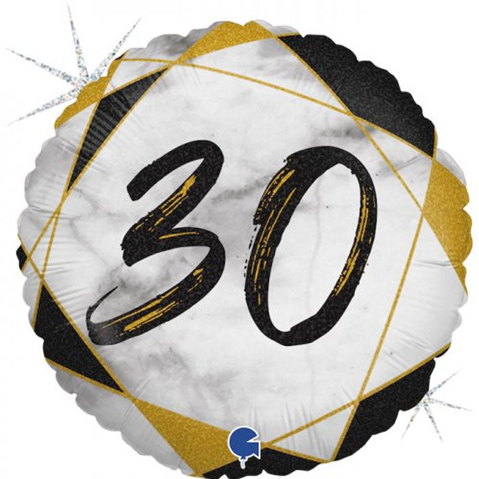 Black Marble Milestone Birthday Foil | The French Kitchen Castle Hill