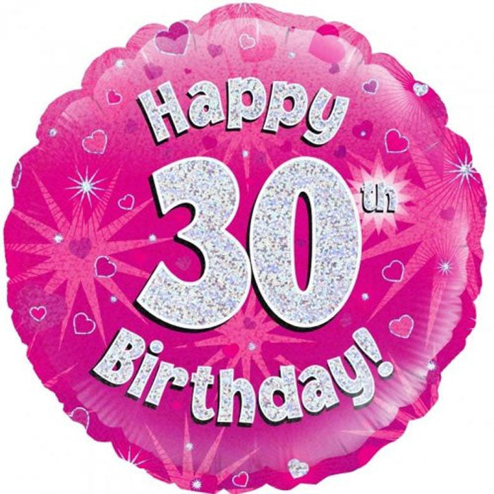 Pink Holographic Milestone Birthday Foil | The French Kitchen Castle Hill