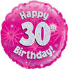 Pink Holographic Milestone Birthday Foil