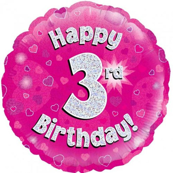 Pink Holographic Milestone Birthday Foil | The French Kitchen Castle Hill