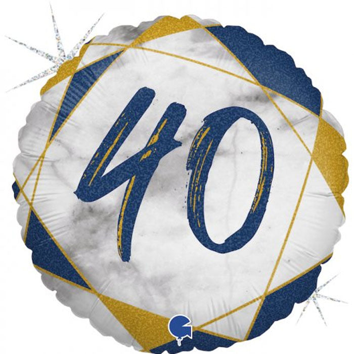 Blue Marble Milestone Birthday Foil | The French Kitchen Castle Hill