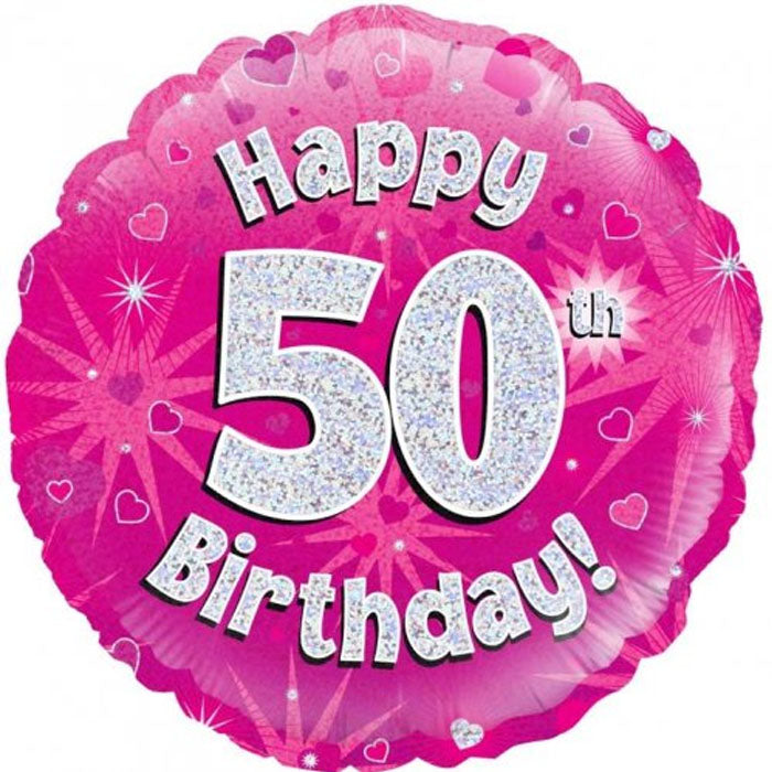 Pink Holographic Milestone Birthday Foil | The French Kitchen Castle Hill
