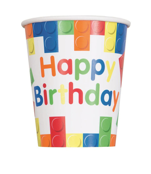 Building Blocks Birthday Cup 8CT