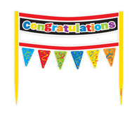 Cake Banner - Congrats Confetti 16.5cm
