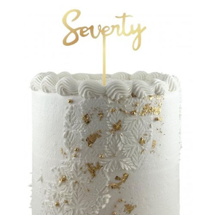 Seventy Cake Topper Acrylic | The French Kitchen Castle Hill