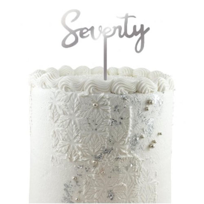 Seventy Cake Topper Acrylic | The French Kitchen Castle Hill