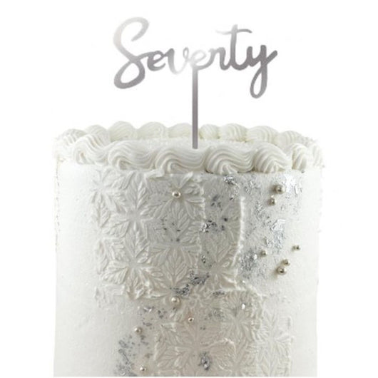 Seventy Cake Topper Acrylic | The French Kitchen Castle Hill
