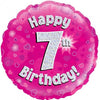 Pink Holographic Milestone Birthday Foil