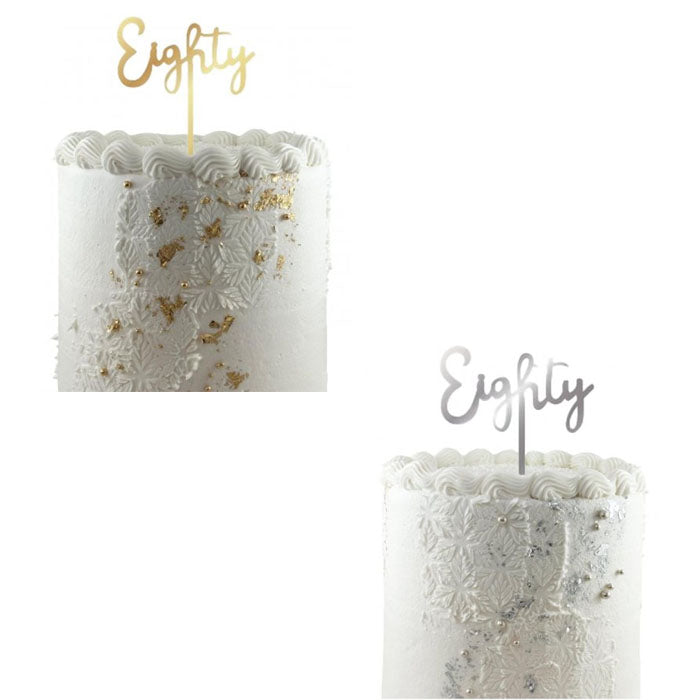 Cake Topper Acrylic | Eighty
