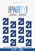 Glitz Blue 6 Hanging Decorations