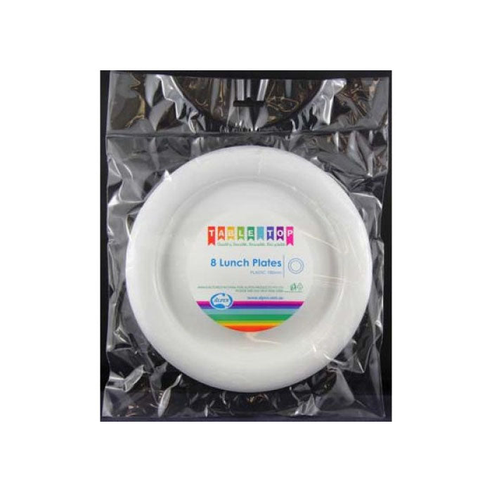 Reusable Plastic Bowls 8pk white