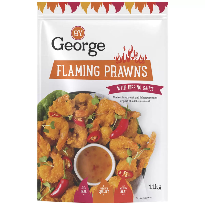 Flaming Prawns with Plum Chilli Sauce