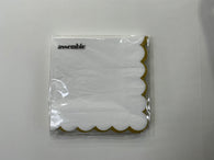 Napkins Gold Trim 20pk