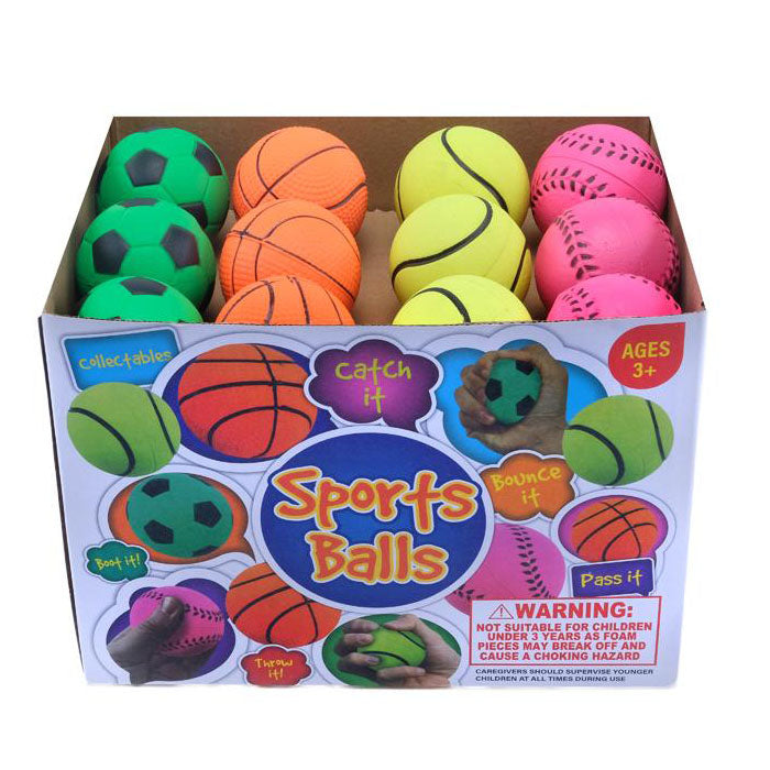 Foam Sport Ball 6cm Assorted Design