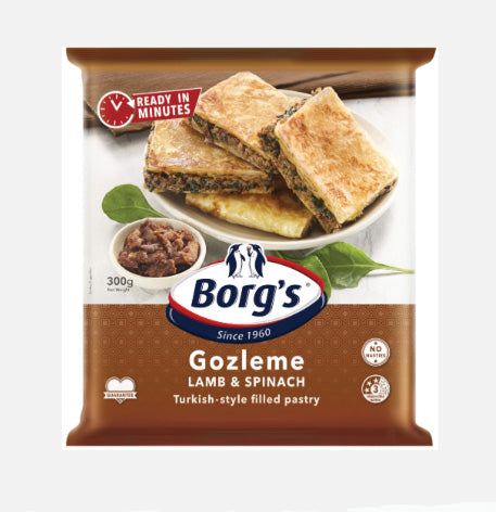 Borg's Gozleme Lamb and Spinach 300 gr