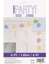 Felt Bunny Pom Pom Garland