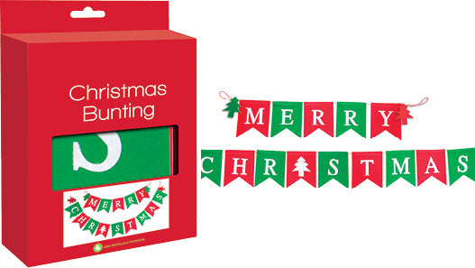Merry Christmas Bunting Felt