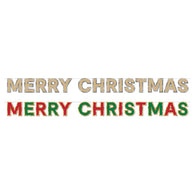 Merry Christmas Bunting Foil Border