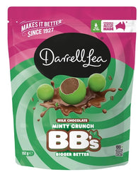 Darrell Lea Milk Chocolate Minty Crunch BB 168g