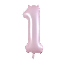 Matte Pastel Pink Jumbo Number Foils