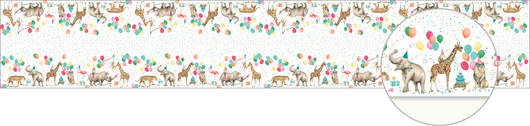 Mix Paper Table Runner Party Animal