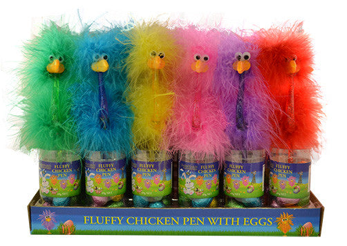 Fluffy Chicken Pen with Easter Egg 50g