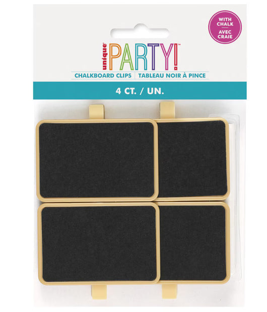 Chalkboard Clips (4pc)