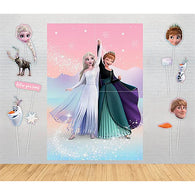Frozen Giant Poster Backdrop with Photo Props