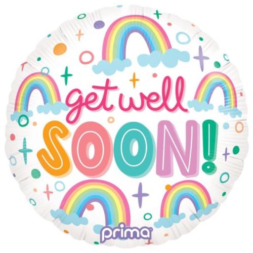 Get Well Soon Rainbow | Foil Balloon