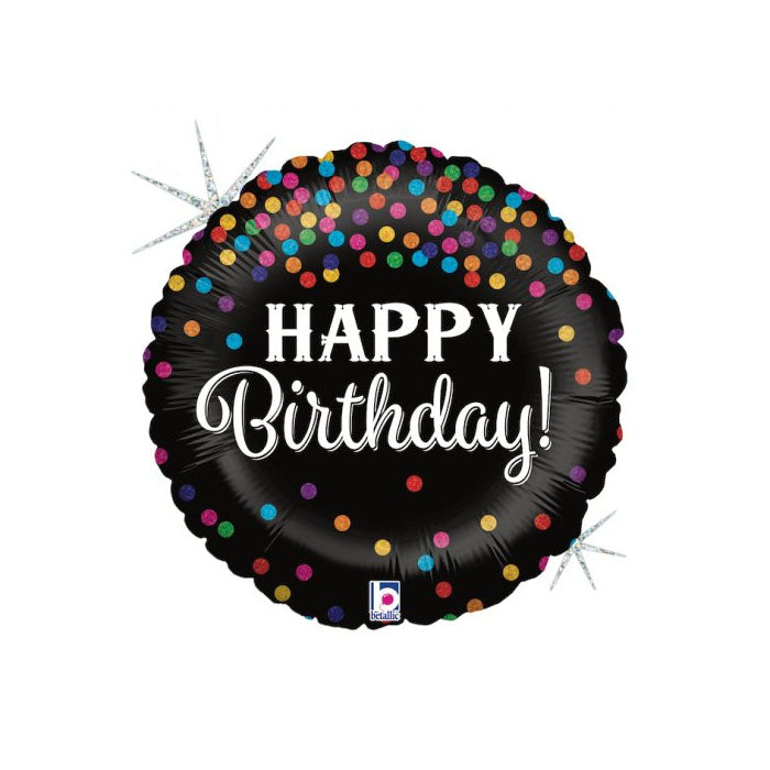 Glittering Birthday Confetti Balloon 18'