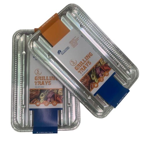 Foil BBQ Grilling Trays | 5 pack