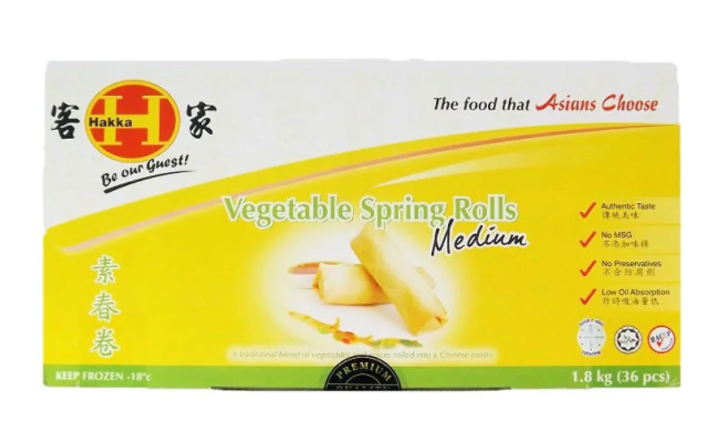Hakka Medium Vegetable Spring Rolls 1.8kg