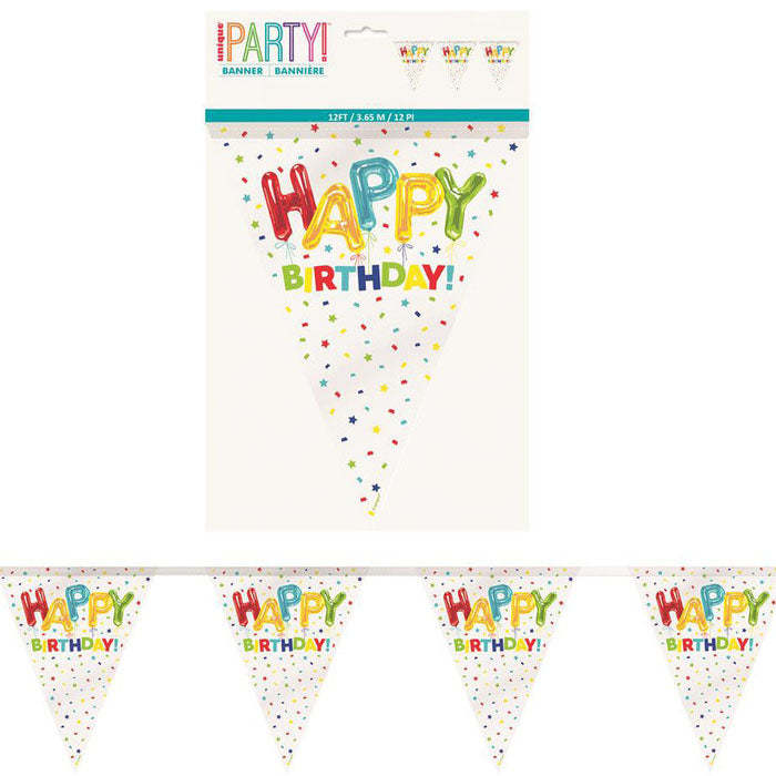 Happy Birthday Bunting Flags