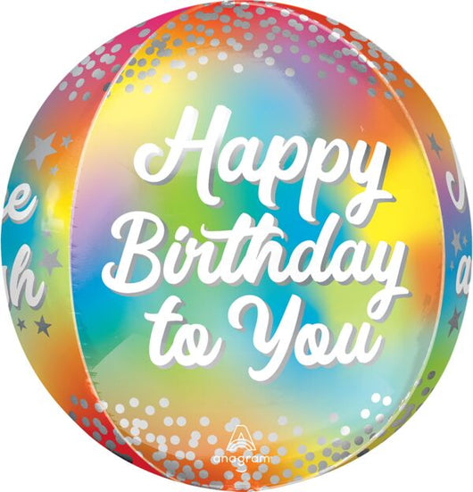 Birthday Glitz Foil Orbz