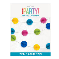 Rainbow Honeycomb Garland