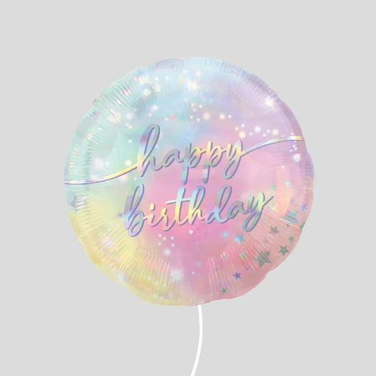 Pastel Rainbow Happy Birthday 18” Foil