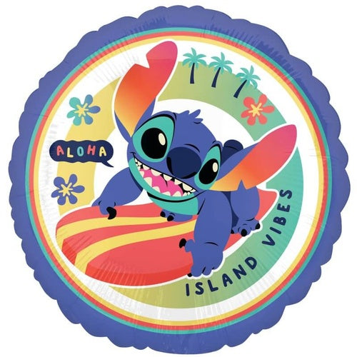 Stitch Aloha Island Vibes 18” Foil