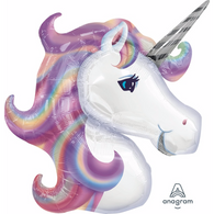 Pastel Unicorn Head 33” Foil Balloon