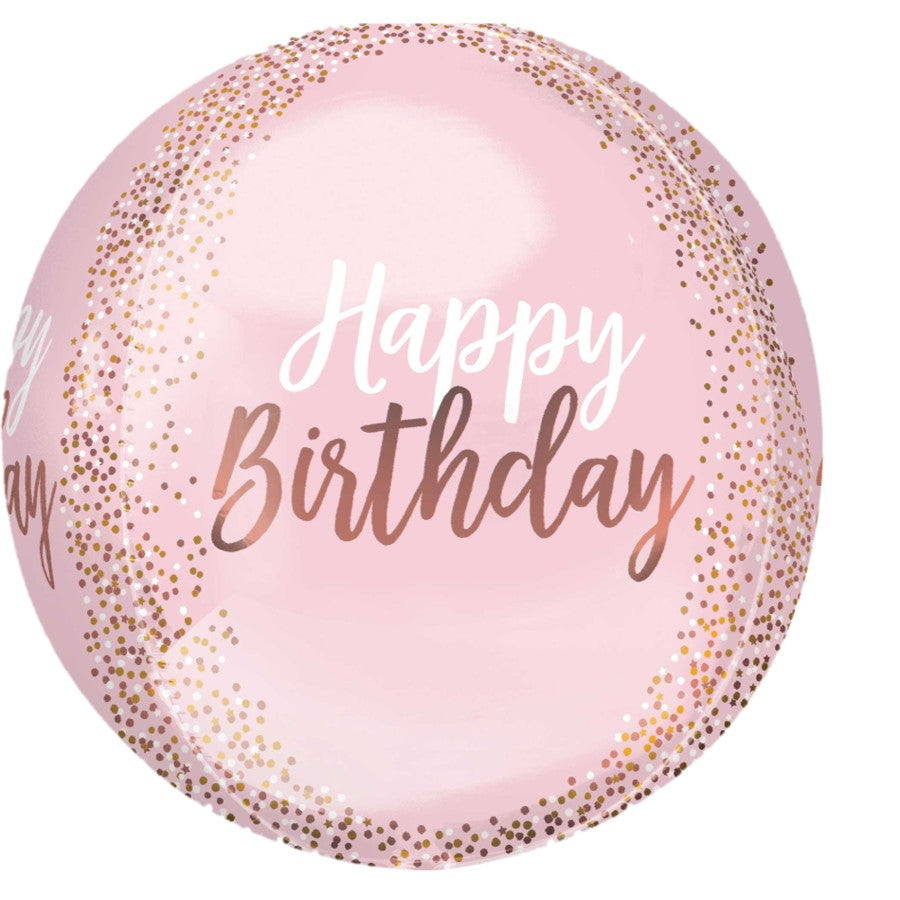 Pink Happy Birthday Orbz
