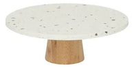 Assemble Terrazzo and Wood Cake Stand