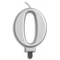 Jumbo Number Candle | Silver