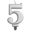 Jumbo Number Candle | Silver