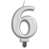 Jumbo Number Candle | Silver