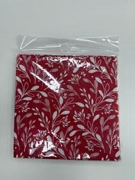 Christmas Napkins | Red and White Leaves | 20pk