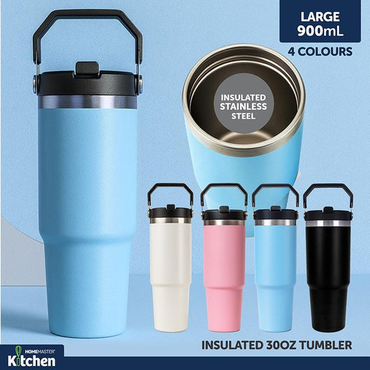 Drink Bottle with Handle (Insulated) 900ml 4 Assorted Colours