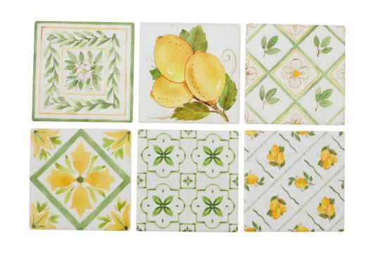 Limone Ceramic Coaster 10cm