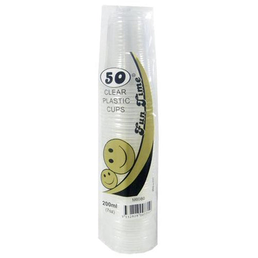 200ml Plastic Cups | 50pk