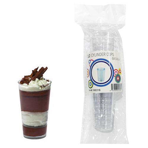Cylinder Dessert Cups PK12