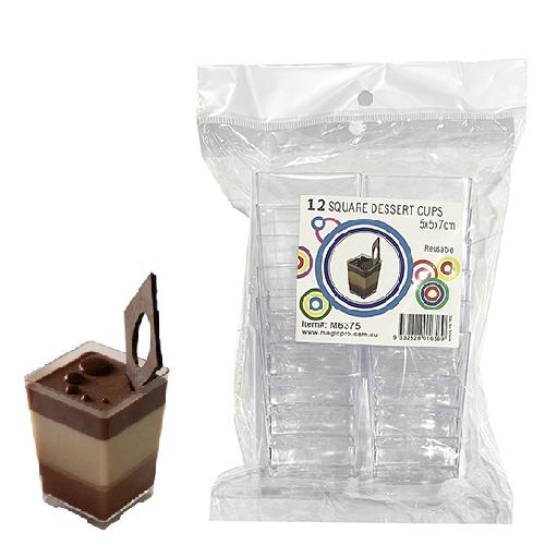 Square Dessert Cups 12pk